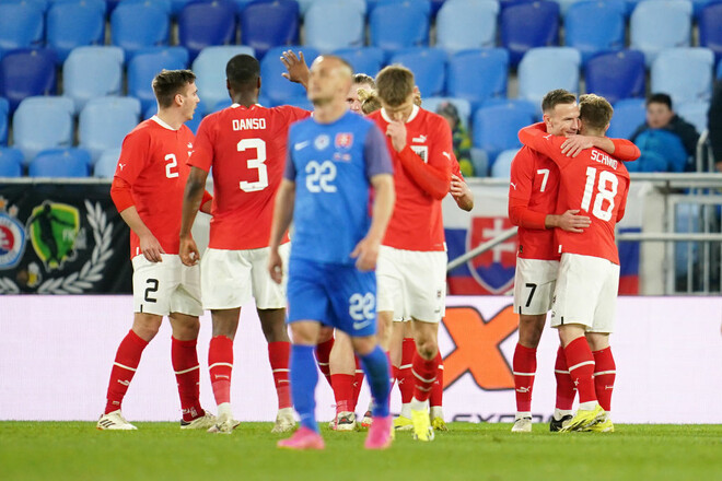 Словакия – Австрия – 0:2. Гол на 7-й секунде. Видео голов и обзор