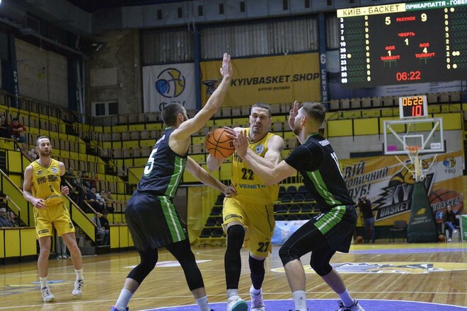 Киев-Баскет обыграл Говерлу в первом матче плей-офф Суперлиги