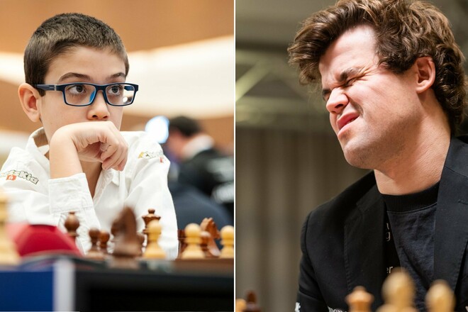ВИДЕО. 10-летний вундеркинд шокировал шахматный мир, обыграв Карлсена