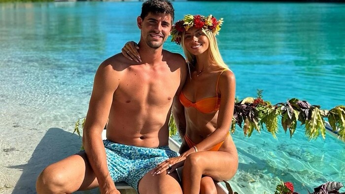 ФОТО. Красавица-модель родила Тибо Куртуа дочь