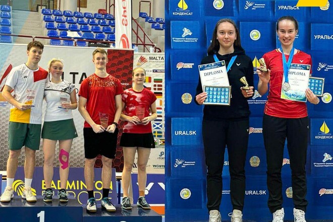 Українські бадмінтоністи взяли медалі на турнірах у Казахстані та Мальті