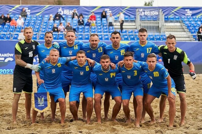 Пляжний футбол. Збірна України піднялася на одне місце у світовому рейтингу