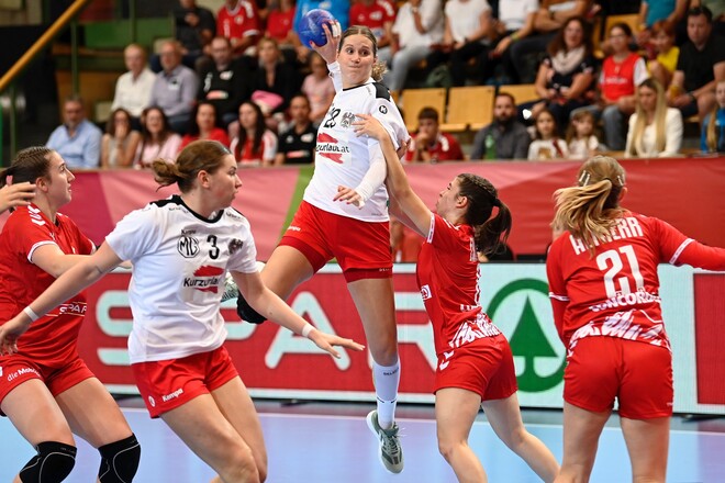 Швейцария – Австрия – 33:27. Женский Еврокубок EHF. Видеообзор матча