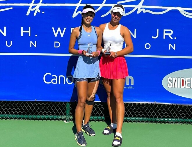 Анита Сагдиева завоевала парный трофей ITF в США, второй в сезоне