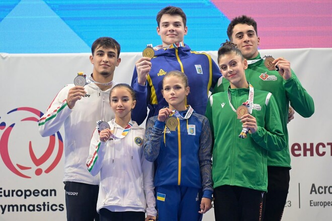 Украинцы выиграли два золота чемпионата Европы по акробатике