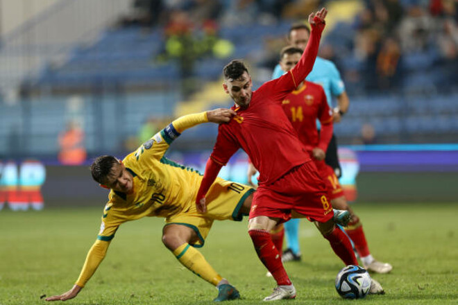 Група G. Чорногорія зберігає шанси на Євро-2024, обігравши Литву
