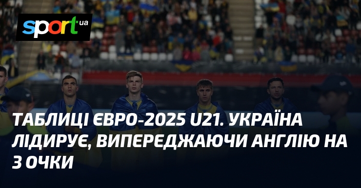 Таблиці Євро-2025 U21. Україна лідирує, випереджаючи Англію на 3 очки