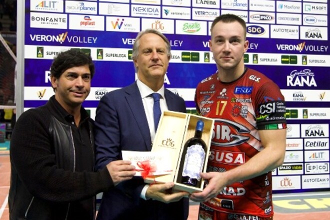 Олег Плотницкий в третий раз стал лучшим игроком матча в Италии