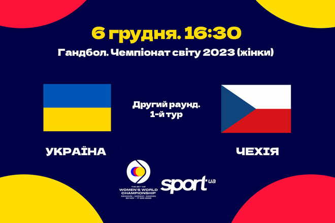 Україна – Чехія. ЧС-2023 з гандболу. Дивитися онлайн. LIVE трансляція