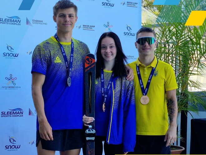 Украинцы взяли 3 медали на летнем Гран-при по лыжной акробатике в Брисбене