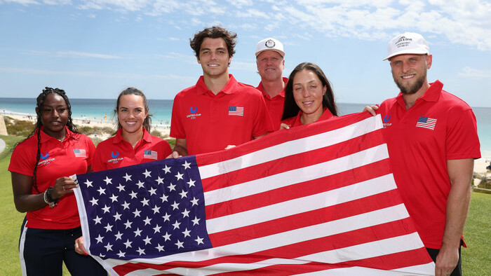 ФОТО. Сборная США сыграла в баскетбол перед стартом на United Cup