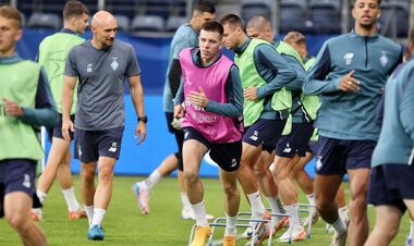 ВИДЕО. Динамо провело официальную предматчевую тренировку перед игрой ЛЧ