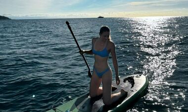 PHOTO. Kostyuk in Monaco did paddleboarding in one swimsuit