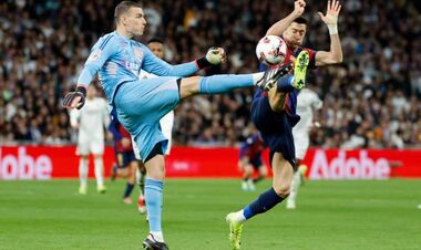 У кого 9.2? Известна оценка Лунина за четыре пропущенные от Барселоны