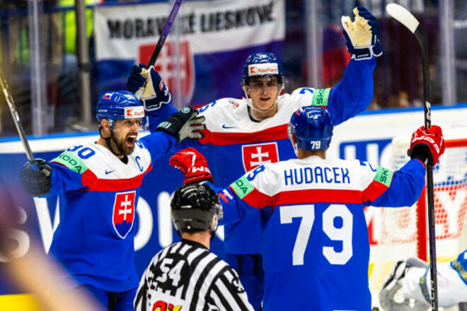 ЧМ по хоккею. Словакия в ярком матче обыграла США в овертайме