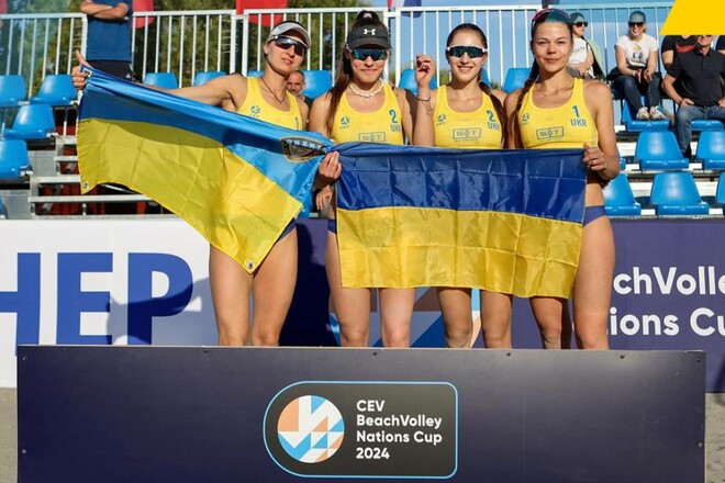Украинская женская команда вышла в финал Кубка наций по пляжному волейболу