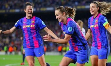 Women's Champions League. Barcelona defeated Sankt Pelten