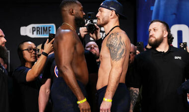 PHOTO. Jones and Miocic decided on the eve of the fight at UFC 309