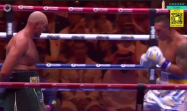 ФОТО. Фьюри издевательски заложил руки за спину в конце шестого раунда