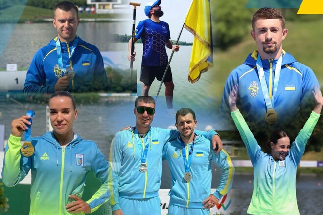 Украинцы завоевали 10 медалей на этапе КМ по гребле на байдарках и каноэ