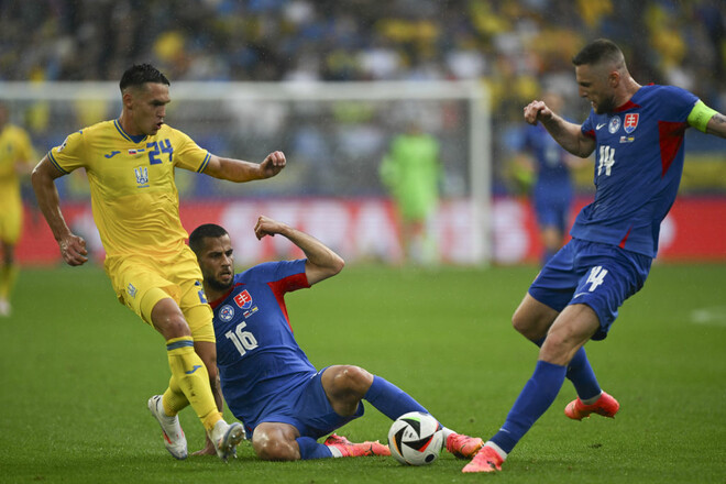 Україна програла Словаччині за всіма ключовими показниками в першому таймі