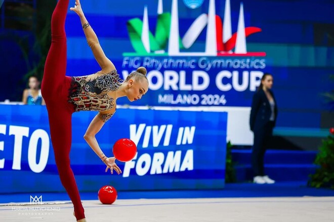Гімнастка Онопрієнко здобула бронзу в багатоборстві на етапі Кубка світу