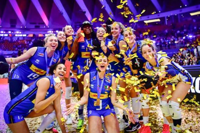 Волейболистки Италии во второй раз стали победителями Лиги наций