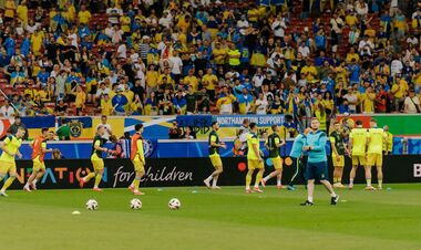 ФОТО. Сборная Украины провела разминку перед матчем против Бельгии