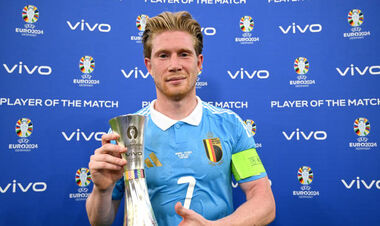 Назван лучший игрок матча между Украиной и Бельгией по версии УЕФА