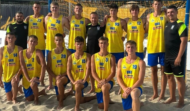 Пляжный гандбол. Мужская сборная Украины програла оба матча Евро-2024 U-16