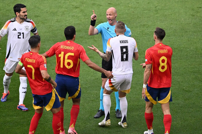 Ексарбітр ФІФА розповів, чи був пенальті у матчі Євро Іспанія – Німеччина