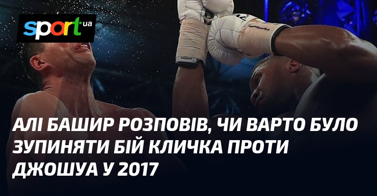 Алі Башир розповів, чи варто було зупиняти бій Кличка проти Джошуа у 2017