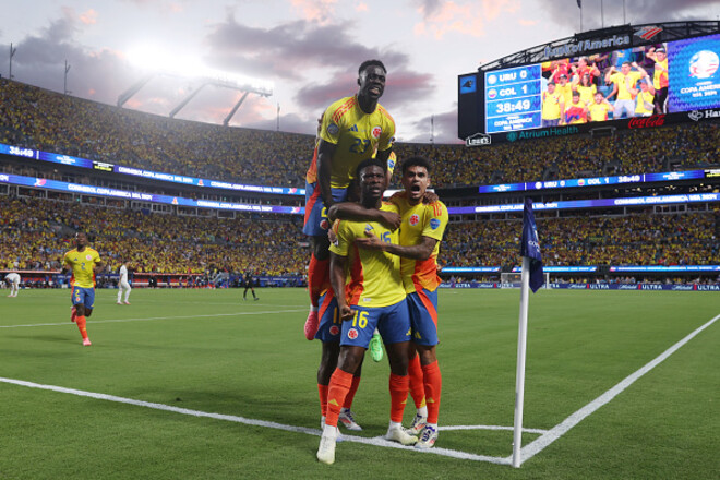 Колумбия в меньшинстве переиграла Уругвай в полуфинале Копа Америка 2024