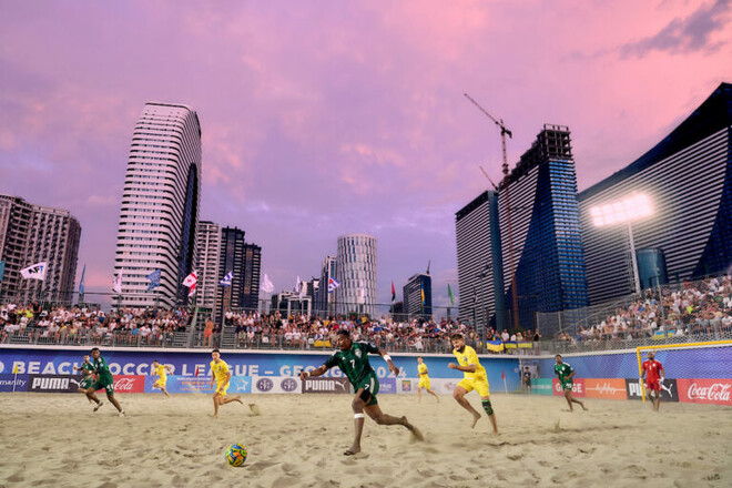 Украина – ОАЭ. Евролига по пляжному футболу. Смотреть онлайн LIVE