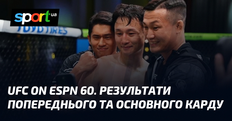 UFC on ESPN 60. Результати попереднього та основного карду