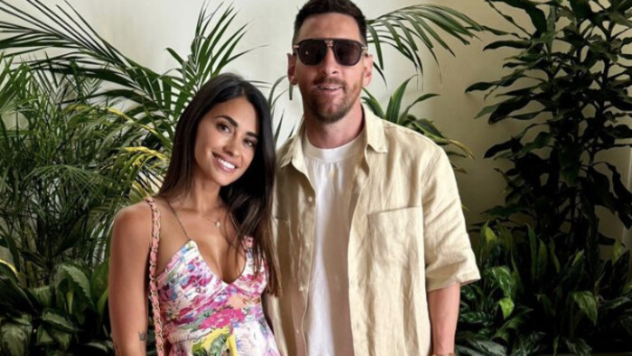 ФОТО. Месси с супругой поделились снимками с отпуска