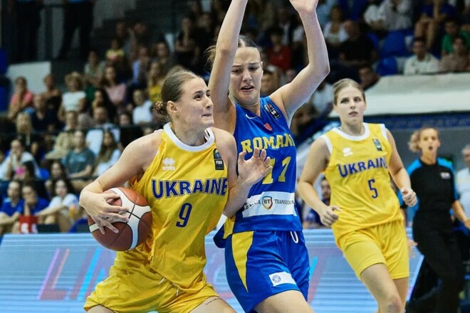 Сверхважная победа. Украина победила Румынию на женском Евробаскете U-18