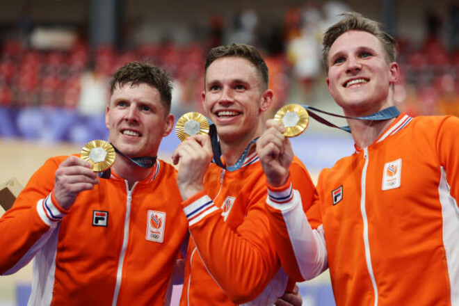 Мировой рекорд! Сборная Нидерландов по велоспорту выиграла золото ОИ-2024