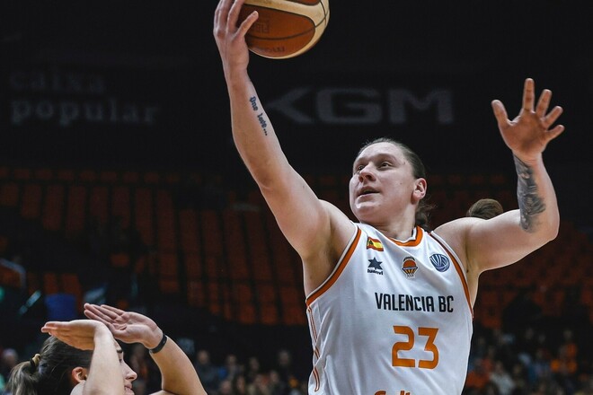 Наші за кордоном. Ягупова допомогла Валенсії здобути перемогу у Євролізі