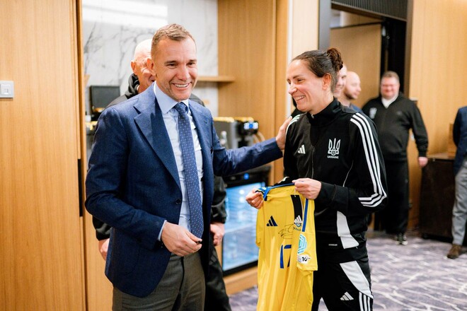 ФОТО. Шевченко привітав збірну України з перемогою у матчі Ліги націй