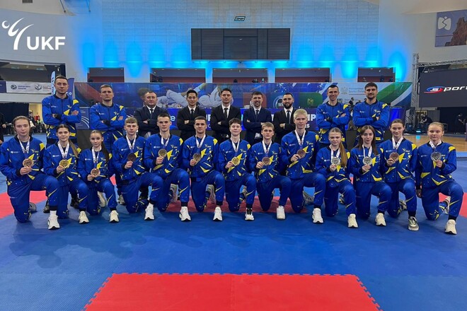 Сборная Украины взяла 13 медалей на молодежном ЧЕ по карате в Польше