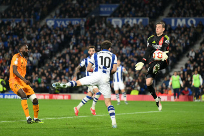 ФОТО. Реал без слів описав гру Луніна в півфінальному матчі Кубка Іспанії