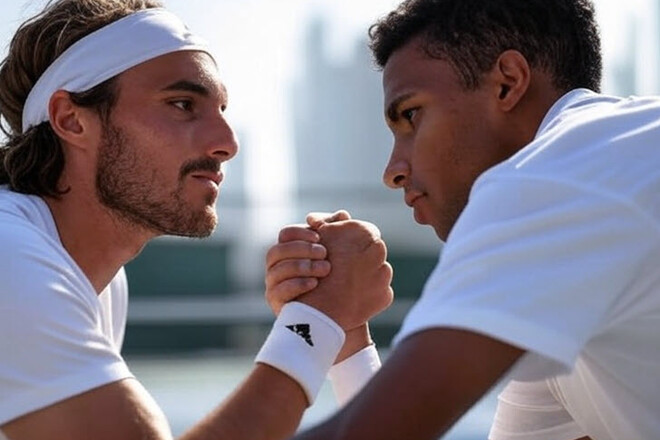 Стефанос Циципас – Феликс Оже-Альяссим. Смотреть онлайн. LIVE трансляция