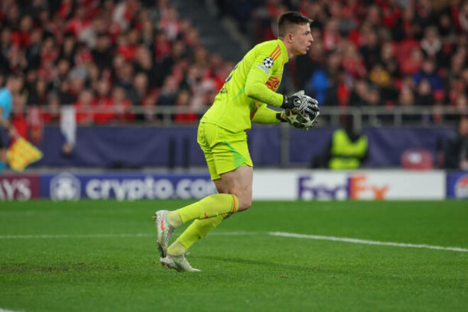 Тройной суперсейв. Известна оценка Трубина за матч с Барселоной