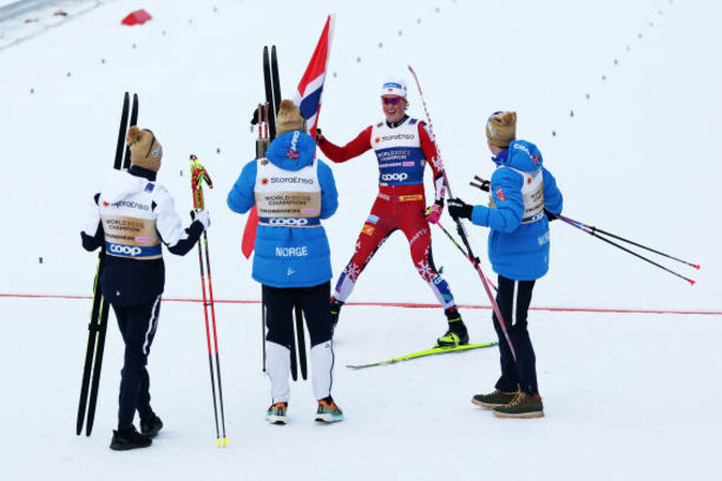 ЧМ по лыжным гонкам. Украинцы провалились, норвежцы взяли золото эстафеты