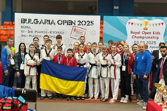 Українські спортсмени взяли 20 нагород на змаганнях з тхеквондо у Софії