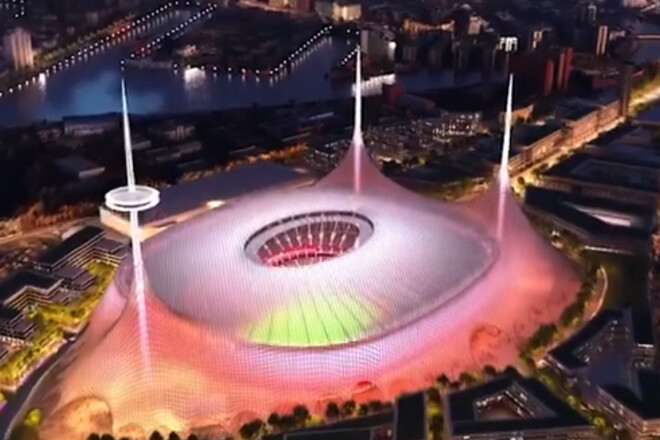 ВИДЕО. Ман Юнайтед показал проект нового крупнейшего стадиона Англии