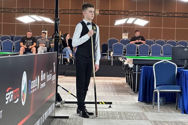 Юний український снукерист дійшов до 1/4 фіналу чемпіонату Європи U-18