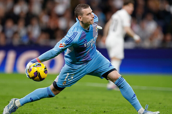 Известна оценка Лунина в матче Реал Мадрид – Леганес