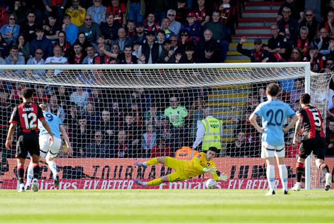 ВИДЕО. Холанд не забил пенальти Кепе в матче Борнмут – Манчестер Сити